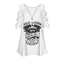 Load image into Gallery viewer, 1663 Isabella Saks branded women&#39;s casual top with petal short sleeves