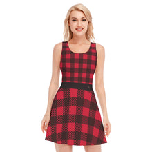 Load image into Gallery viewer, 1714 Isabella Saks Branded Women&#39;s Plaid Waistless Dress