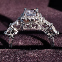 Load image into Gallery viewer, 795 Moonso Luxury Princess 925 Sterling Silver AAA CZ Ring