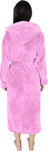 Load image into Gallery viewer, NY Threads Women Fleece Hooded Bathrobe - Plush Long Robe