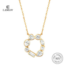 Load image into Gallery viewer, 431 E 18K Gold Plated 925 Sterling Silver CZ Chain Necklace Pendants