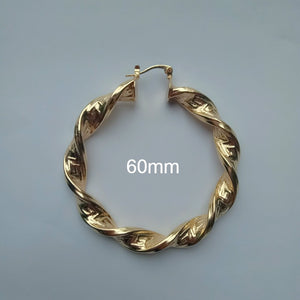 793 Moocai Gold Tone Hoop Earrings
