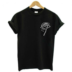 700 Lghxlxry Women's Friends Printing Short Sleeve Woven T-Shirt