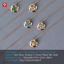 Load image into Gallery viewer, 506 Gigajewe 18K Rose Gold Plated 925 Sterling Silver Moissanite Pendant Necklace