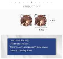 Load image into Gallery viewer, 672 Kuololit Created Color Changing Zultanite Gemstone 925 Sterling Silver Stud Earrings