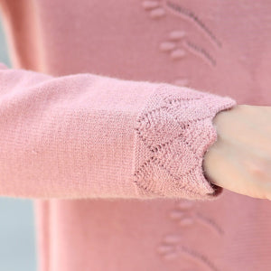 1239 Yipn.igacoyou Women's Long Sleeve Pullover Knit Sweater Dress Plus