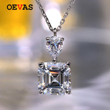 Load image into Gallery viewer, 863 OEVAS 100% 925 Sterling Silver Sparkling Created Moissanite Pendant Necklace