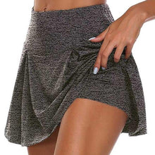Load image into Gallery viewer, 1202 Women&#39;s Sweat Absorbing Double Layer Nylon Workout Skorts Skirts Plus
