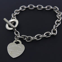Load image into Gallery viewer, 787 Moikama Buckle Design Gold Silver Chain Heart Carte Stainless Steel Bracelet