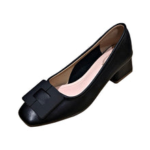 Load image into Gallery viewer, 457 FamtiYaa Women&#39;s Microfiber Comfort Black Pump Heel Shoes