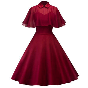 161 AIYANGA Women's Elegant Vintage Style Gothic Spaghetti Strap High Waist Dress