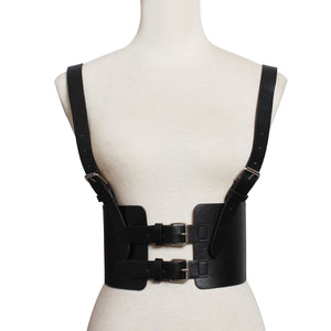 1006 Steampunk Women's Strap Harness Vintage Style Waist Cincher Wide Belt