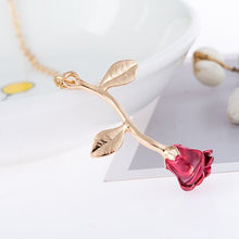 Load image into Gallery viewer, 1212 Women&#39;s Vintage Style Rose Necklace Pendant
