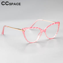 Load image into Gallery viewer, 313 CCSpace Cat Eye Diamond Grid Pattern Frame Ultralight Optical Computer Glasses