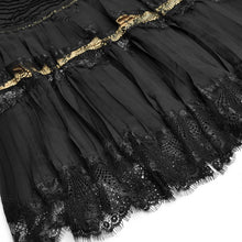 Load image into Gallery viewer, 769 MoaaYina Fashion Designer Dress Lace Lantern Sleeve Ruched Elegant Dresses