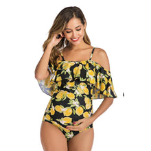 Load image into Gallery viewer, 959 seafanny Women&#39;s Summer Maternity Suspender Floral Print One Piece Swimsuit