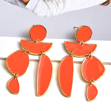 Load image into Gallery viewer, 239 Behind You Women&#39;s Oiled Metal High-Quality Irregular Dangling Drop Earrings