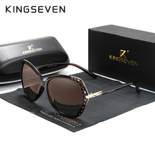 Load image into Gallery viewer, 657 KINGSEVEN Elegant Young Women&#39;s Polarized Butterfly Style Sunglasses