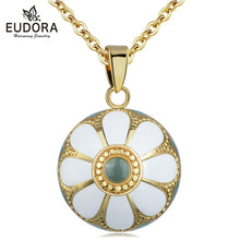 Load image into Gallery viewer, 448 Eudora Original Enamel Craft Holy Flower Bell Ball Pregnancy Pendant Necklace
