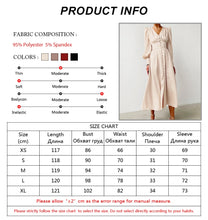 Load image into Gallery viewer, 879 OOTN Beige Single Breasted Long Lantern Sleeve High Waist Long Dress