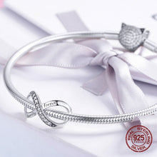 Load image into Gallery viewer, 1125 Womak Sterling Infinity Love Charms Fit Original Bangle Bracelet or Necklace