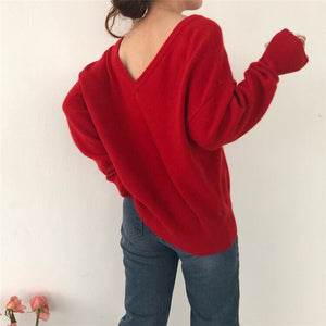 349 Color Faith Winter Women's Loose Casual Fashionable Knitting Sweaters Top