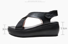 Load image into Gallery viewer, 510 GKTINOO Women&#39;s Genuine Leather Platform Gladiator Sandal