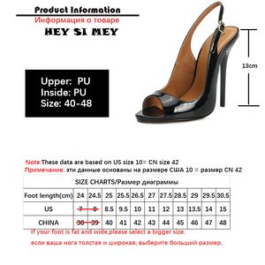 544 Hey Si Mey Women's Elegant High Heels Back Strap Sling Back Shoes Plus
