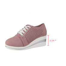 Load image into Gallery viewer, 1243 YOUDEYISI Women&#39;s Casual Flats Shoes Hollow Breathable Mesh Lace-up Sneakers