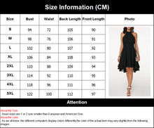 Load image into Gallery viewer, 1143 Women&#39;s Elegant Sleeveless Chiffon High Waist Pleated Halter Midi Dresses Plus