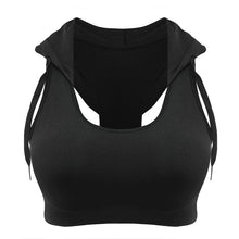 Load image into Gallery viewer, 538 HEAL ORANGE Women&#39;s Yoga Breathable Quick Dry Padded Sports Bra With Hood