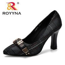 Load image into Gallery viewer, 945 ROYYNA Women&#39;s Plus Size Fashion Elegant Pointed Toe Office High Heels Pumps