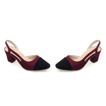 Load image into Gallery viewer, 393 Diane Lockhart Women&#39;s Sling-back Low Heel Pumps Shoes Plus