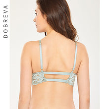 Load image into Gallery viewer, 410 Dobreva Wire Free Underband Removable Padded Pads No Hook Lace Bralette
