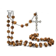 Load image into Gallery viewer, 453 EXYNLON High Quality Fashion Rosary Wood Beads DIY Cross Pendant Necklaces