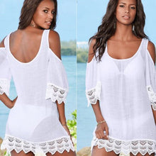 Load image into Gallery viewer, 757 MEIHUIDA Women&#39;s Lace Crochet Cover-Ups For Bathing Suit Off Shoulder