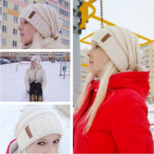 Load image into Gallery viewer, 486 Furtalk Winter Knitted Women&#39;s Slouchy Beanie Skullies Hat