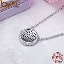 Load image into Gallery viewer, 220 BAMOER Popular 925 Sterling Silver Blue Crystal Lucky Blue Eyes Pendant Necklaces