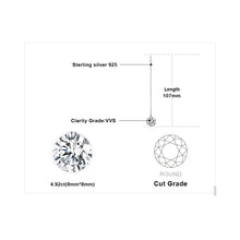 Load image into Gallery viewer, 631 JPalace 925 Sterling Silver Cubic Zirconia CZ Long Thread Drop Earrings