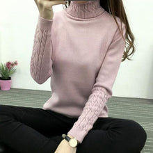 Load image into Gallery viewer, 766 MLUOLANC Women&#39;s Turtleneck Knit Long Sleeve Pullover Cashmere Sweaters