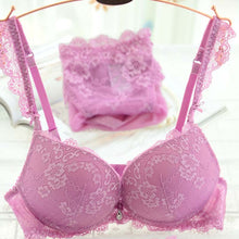 Load image into Gallery viewer, 404 Dkgea Women&#39;s Underwear Set Adjustable Lace Push-up Bra &amp; Pantie Sets