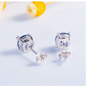 671 Kuololit Created 6mm AAA Gemstones Solid Sterling Silver Stud Earrings