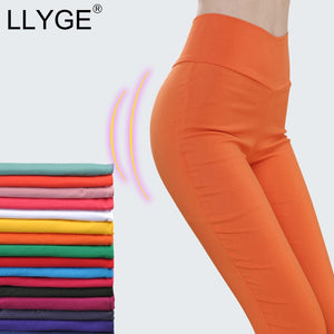 719 LLYGE Women's Pants in a Cage Streetwear Stretch Slim Leggings Plus