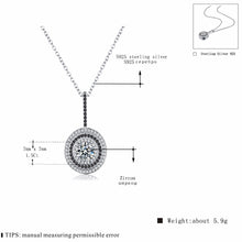 Load image into Gallery viewer, 1280 [BLACK AWN] Genuine 100% 925 Sterling Silver Spinel Pendant Necklace