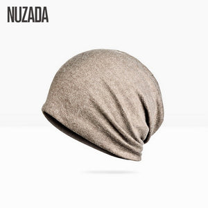 854 Nuzada Solid Color Unisex Men Women Skullies Beanies Hedging Cotton Cap