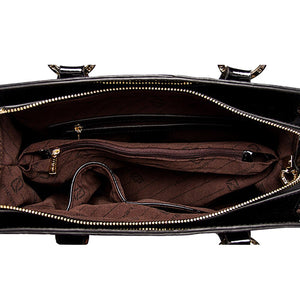 253 Bihuo Women's Genuine Patent Leather Luxury Shoulder Handbags