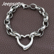 Load image into Gallery viewer, 254 Bijuterii Women&#39;s High Quality Stainless Steel Heart Chain Bracelet