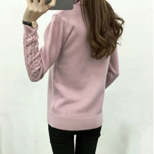 Load image into Gallery viewer, 766 MLUOLANC Women&#39;s Turtleneck Knit Long Sleeve Pullover Cashmere Sweaters