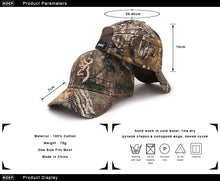 Load image into Gallery viewer, 665 KOEP Camo Baseball Cap Fishing Outdoor Hunting Camouflage Tactical Hiking Hat