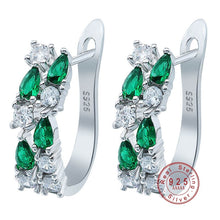 Load image into Gallery viewer, 416 Doremo Luxury 925 Sterling Sliver Flash Colorful CZ Zircon Ear Studs Earrings